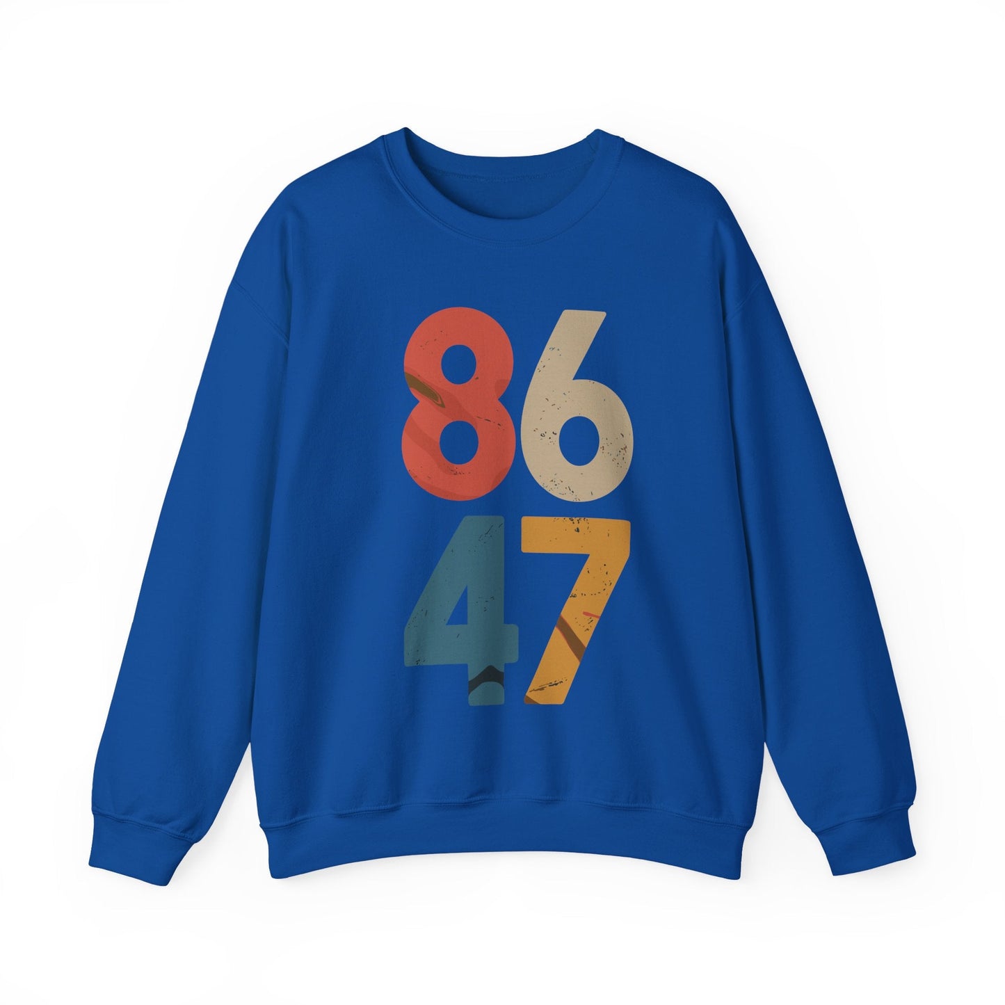 Classic Vintage 80s Style 86 47 Anti Trump Sweatshirt