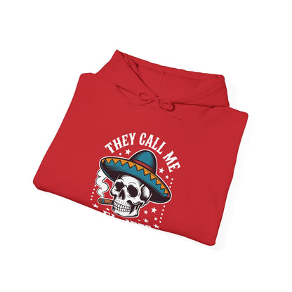They Call Me El Jefe Mexican Sugar Skull Cinco De Mayo Hoodie