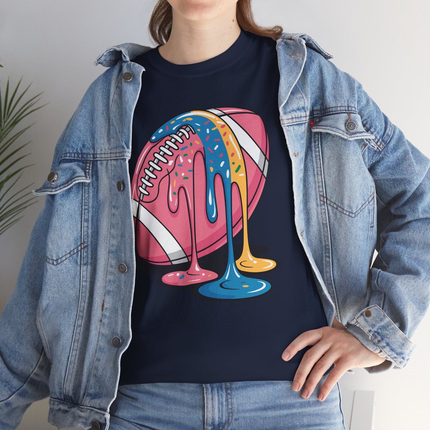 Football Drip For Lineman WR QB RB Ice Cream Sprinkles T-Shirt