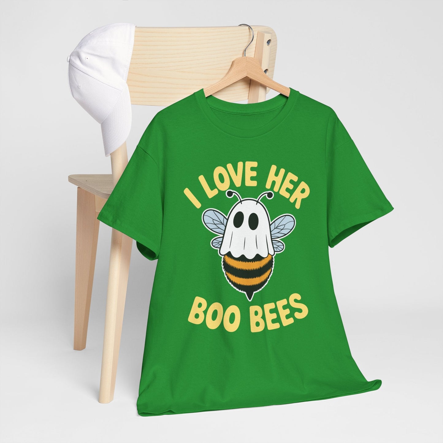 I Love Her Boo Bees Couples Halloween Adult Costume His Men T-Shirt