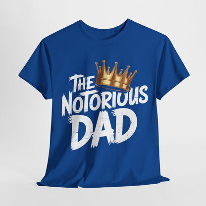 Old School Funny Hip Hop Fathers Day Notorious Dad T-Shirt