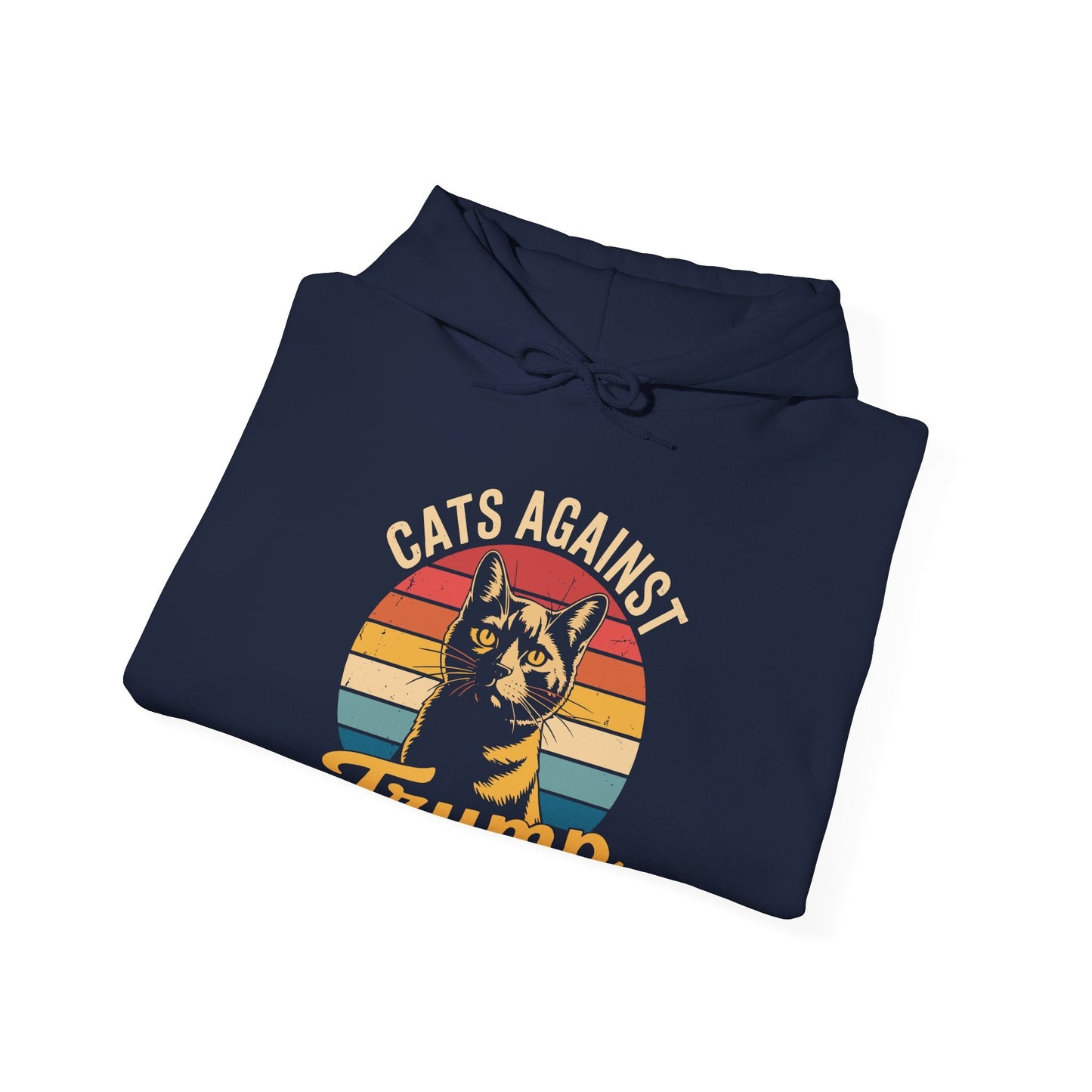 Cats Against Trump Funny Anti Trump Election Funny Cat  Hoodie