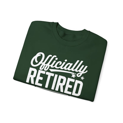 Funny Retirement 2025 Officially Retired Vintage Humor Sweatshirt