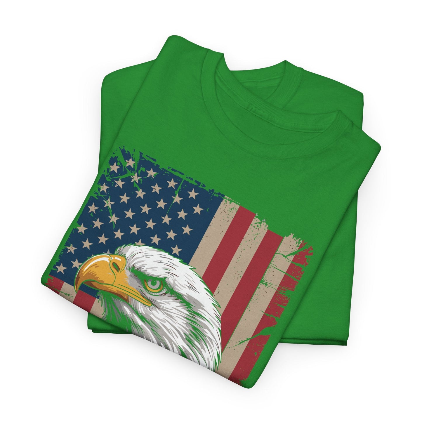 American Flag Bald Eagle Patriotic Red White Blue T-Shirt