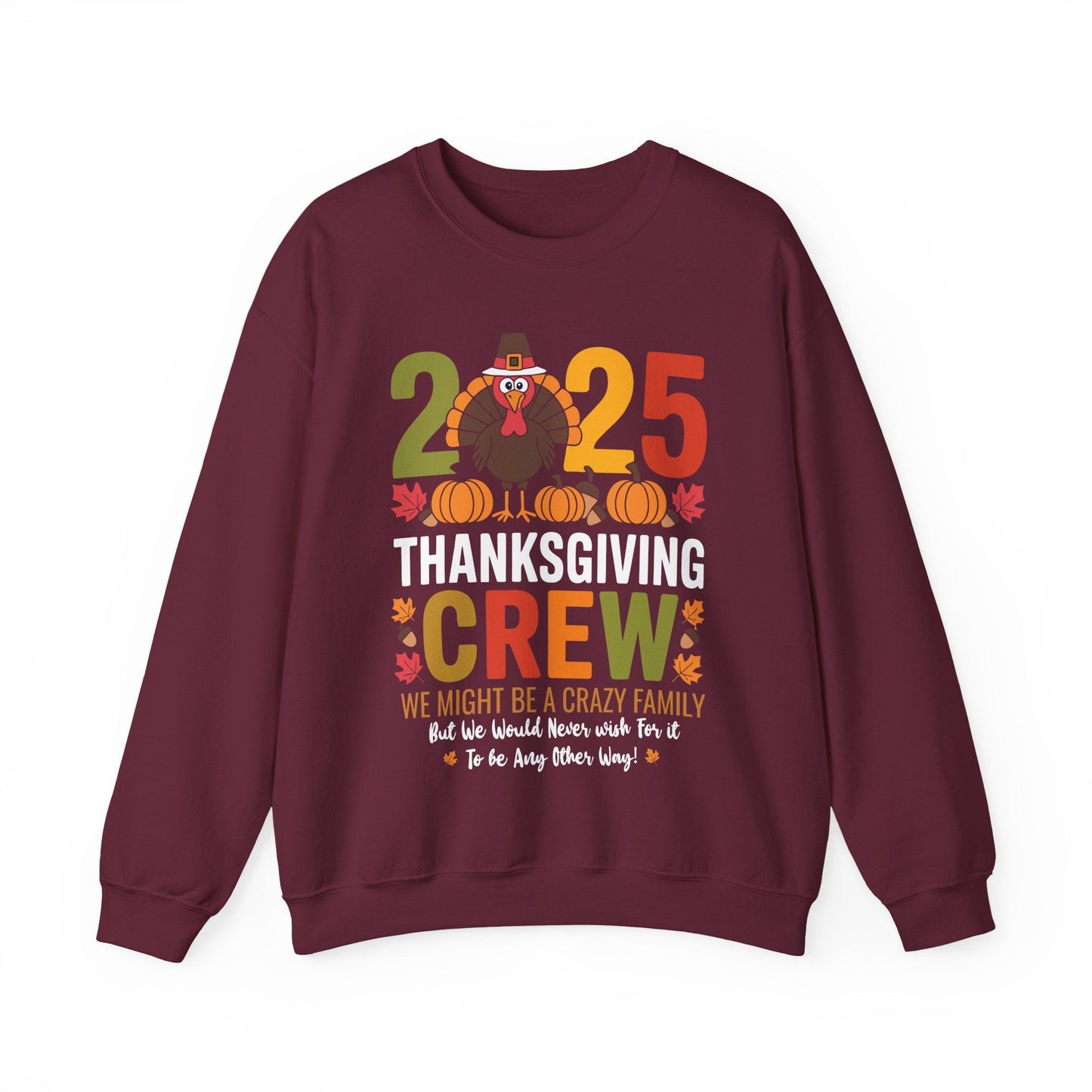 Family Thanksgiving 2025 Thanksgiving Crew Turkey Matching Sweatshirt
