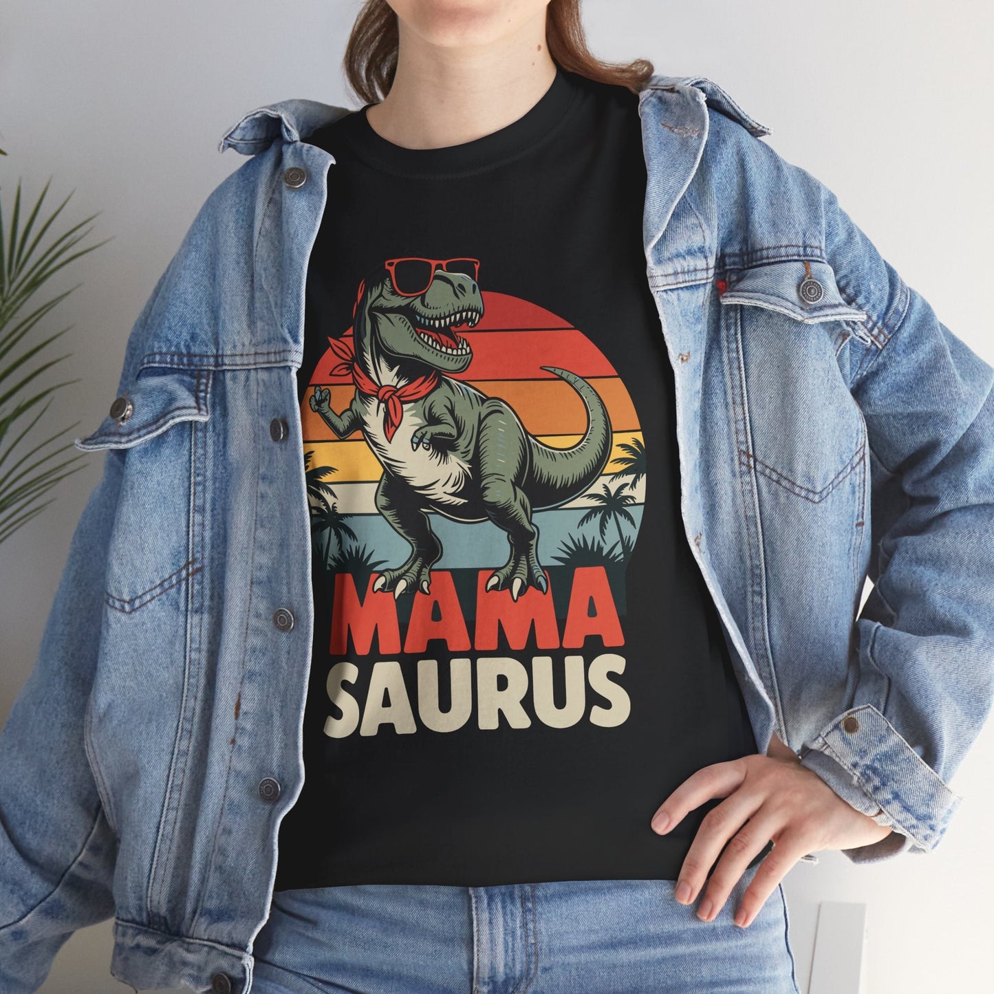 Mamasaurus T Rex Dinosaur Mama Saurus Family Matching Women T-Shirts