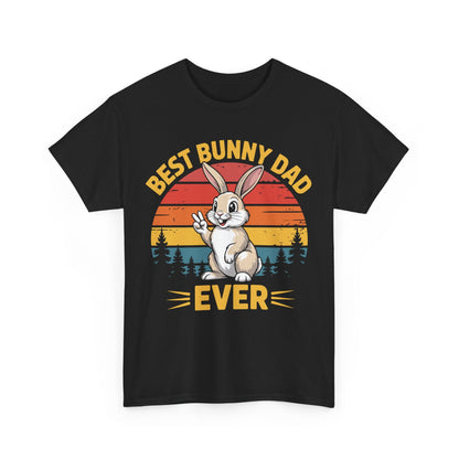 Best Bunny Dad Ever Funny Rabbit Lover Dad Gift T-Shirt for Pet Owners