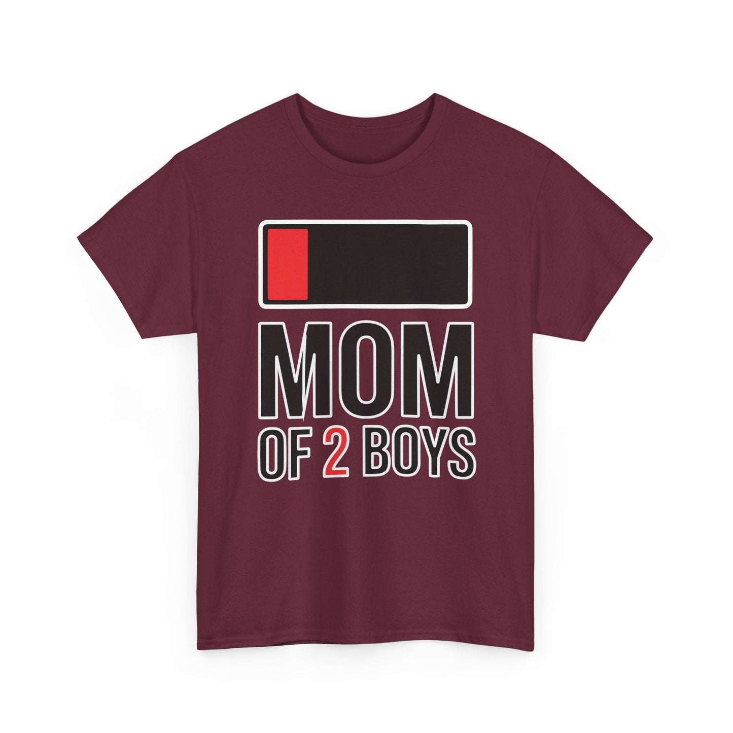 Mom of 2 Boys Gift from Son Mothers Day Birthday Women T-Shirt