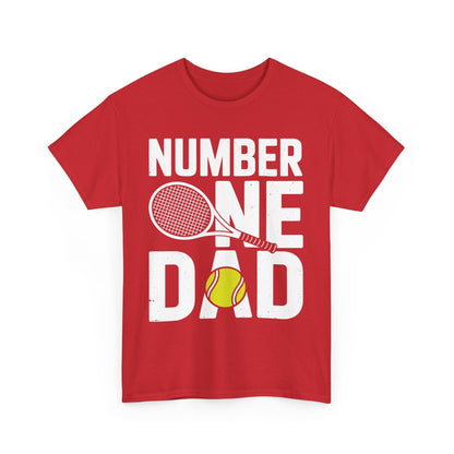 Tennis Dad Number One Daddy with Tennis Sayings Fathers Day T-Shirt