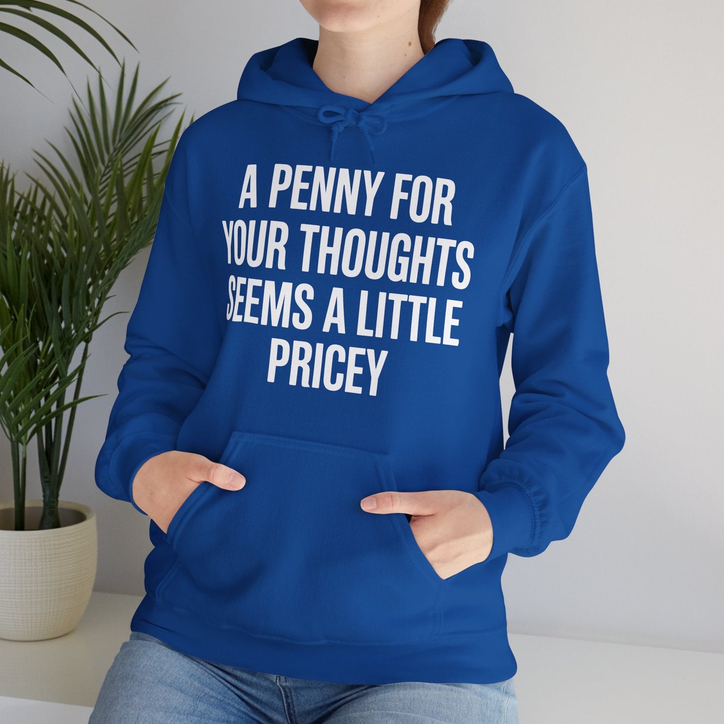 Funny Penny For Your Thoughts Sarcastic Joke Hoodie