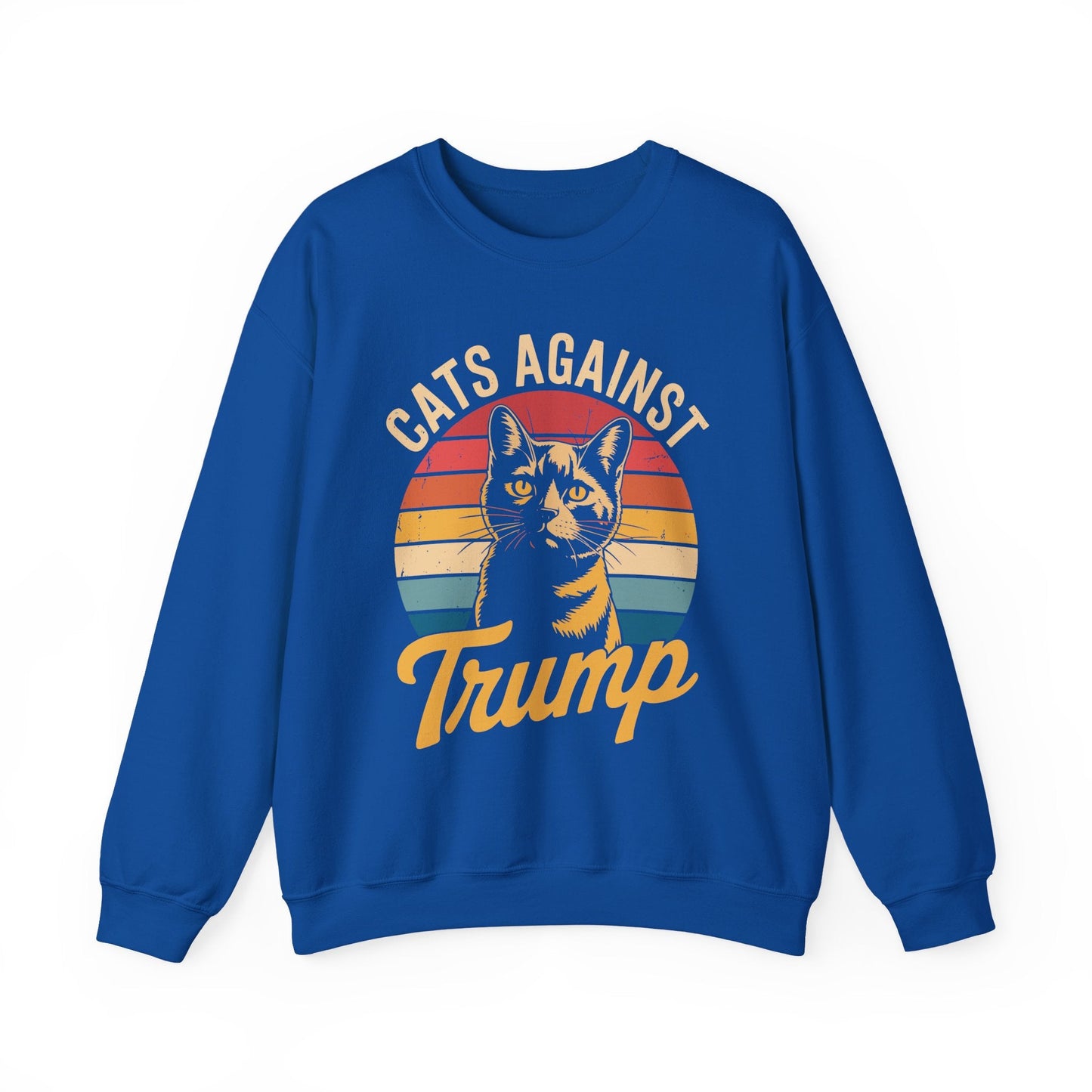 Cats Against Trump Funny Anti Trump Election Funny Cat Sweatshirt