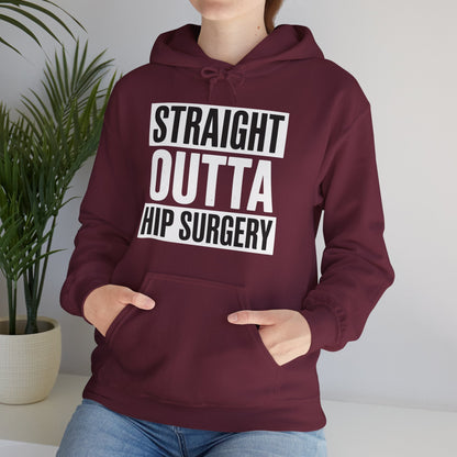 Straight Outta Hip Surgery Get Well Hip Replacement Recovery Hoodie