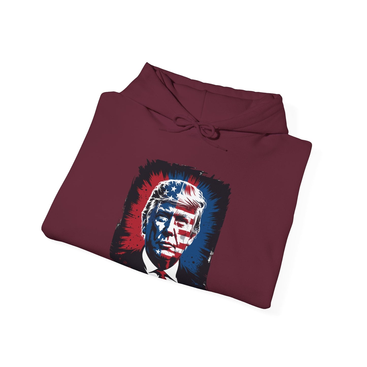President Trump Portrait 4th July Hoodie