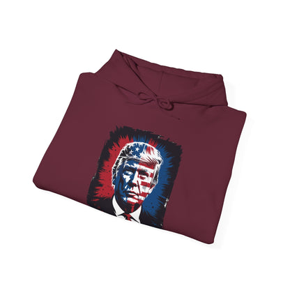 President Trump Portrait 4th July Hoodie
