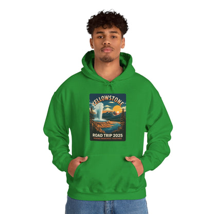 Yellowstone Family Road Trip 2025 National Park Outdoor Hoodie