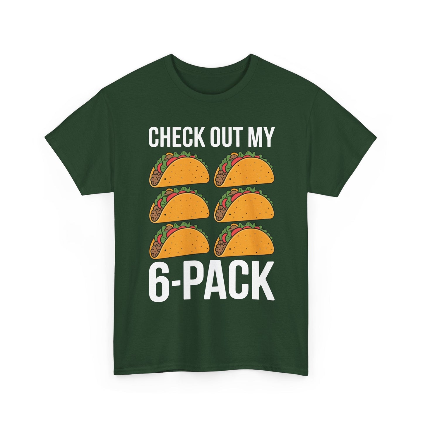 Funny 6 Pack Fitness Taco Mexican Gym Top for Taco Lovers T-Shirt