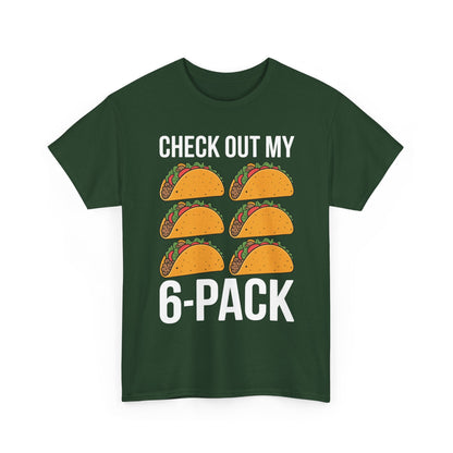 Funny 6 Pack Fitness Taco Mexican Gym Top for Taco Lovers T-Shirt