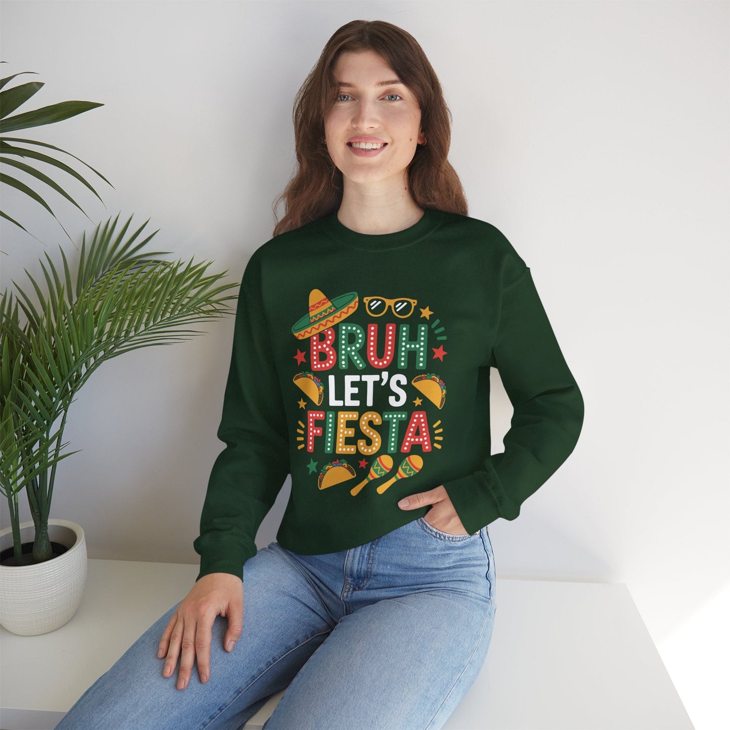 Bruh Let's Fiesta Cinco De Mayo Mexican Party Men Women Sweatshirt