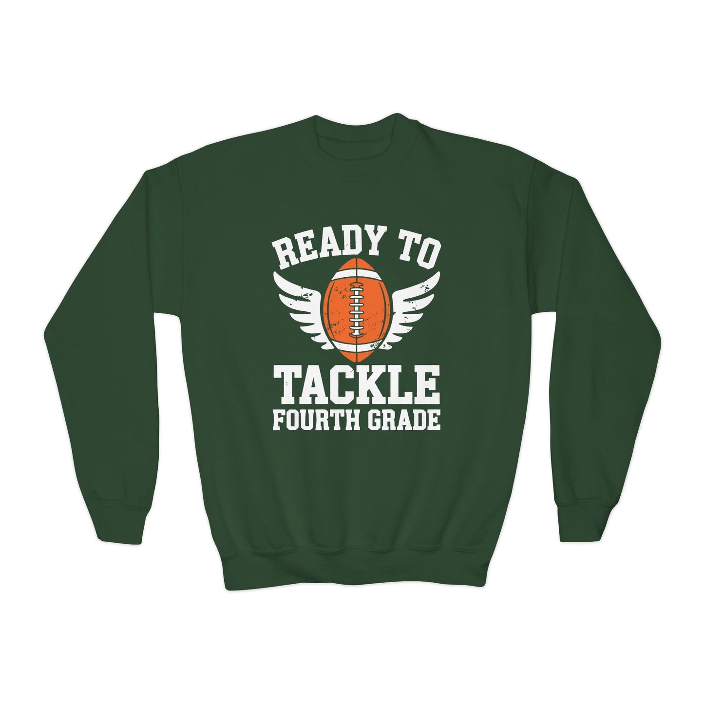 Ready To Tackle Fourth Grade Back To School Football Sweatshirt