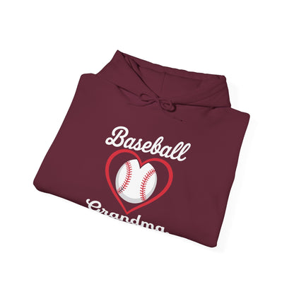 Hoodie Baseball Grandma Heart Design Mother's Day Gift