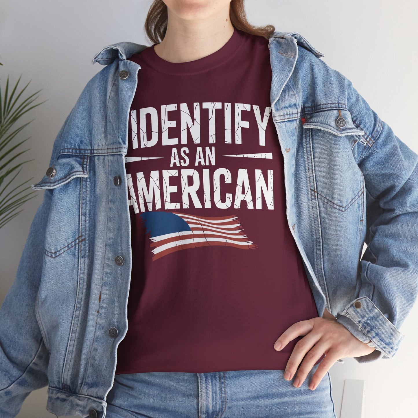 I Identify as an American No Identity Politics USA T-Shirt