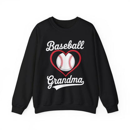 Baseball Grandma Women Baseball Heart Mothers Day Sweatshirt