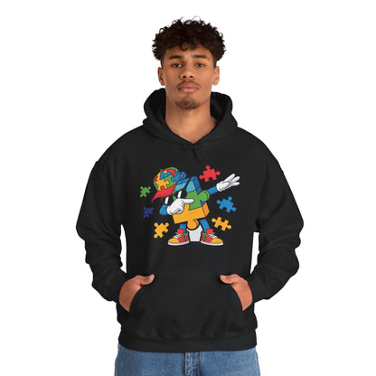 Dabbing Puzzle Autism Awareness Hoodie
