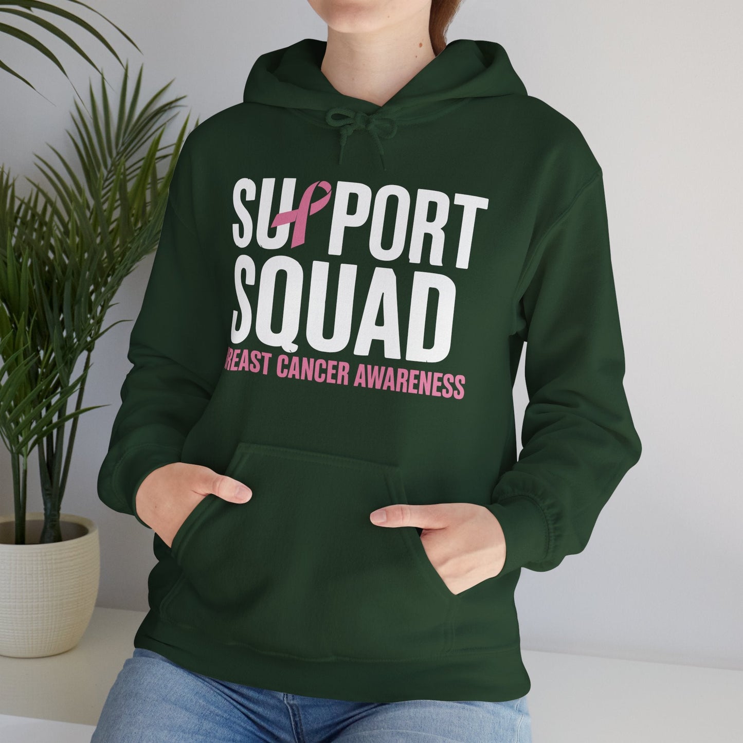Breast Cancer Shirts Support Squad Breast Cancer Awareness Hoodie