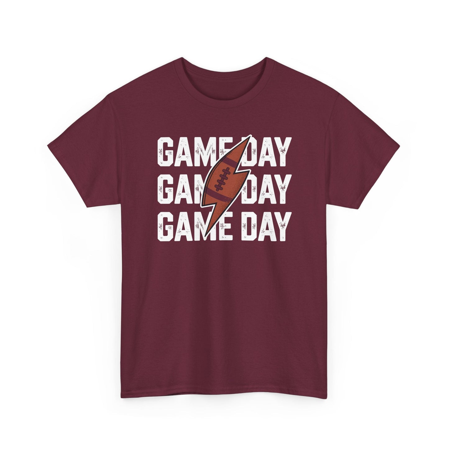 Vintage Game Day Football Lightning Bolt Funny Team Sport T-Shirt
