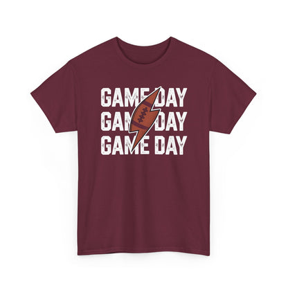 Vintage Game Day Football Lightning Bolt Funny Team Sport T-Shirt