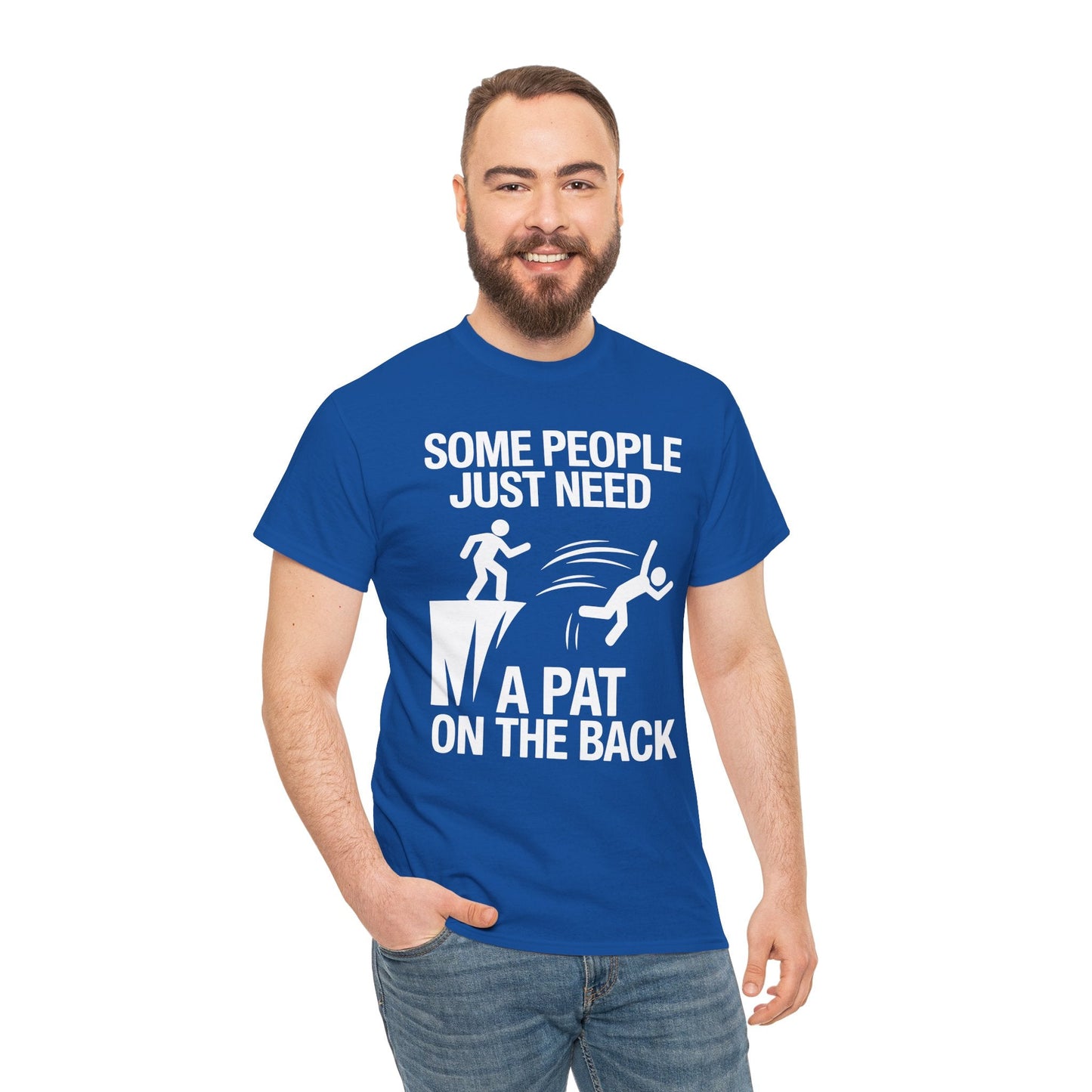 Funny Pat On The Back Adult Sarcastic Design T-Shirt