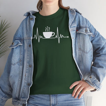 Coffee Heartbeat Drinking Coffee T-Shirt