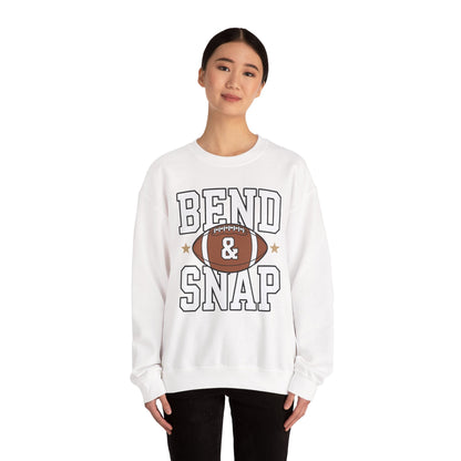 Funny Game Day Touchdown Season Cute Bend and Snap Football Sweatshirt