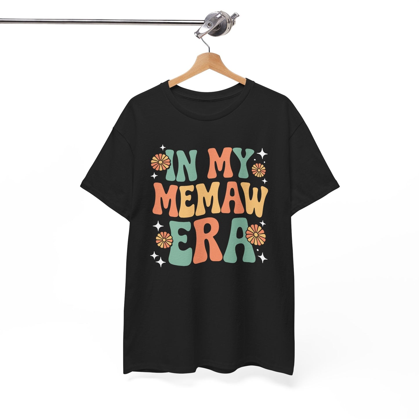 In My Memaw Era Funny Sarcastic Groovy Retro Mothers Day T-Shirt