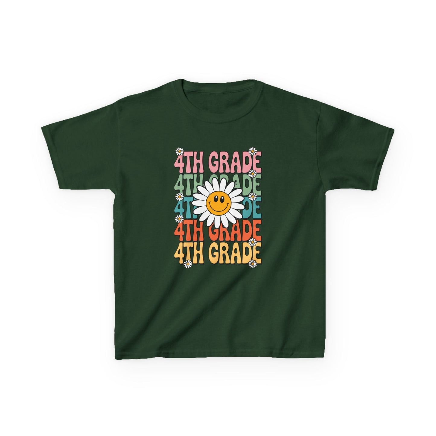 Groovy 4th Grade Back To School First Day of Fourth Grade T-Shirt