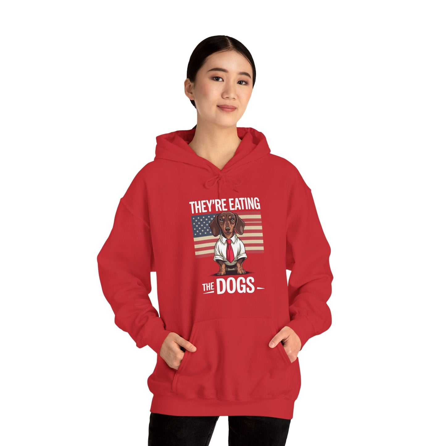 They're Eating the Dogs Trump Hot Dog Hoodie