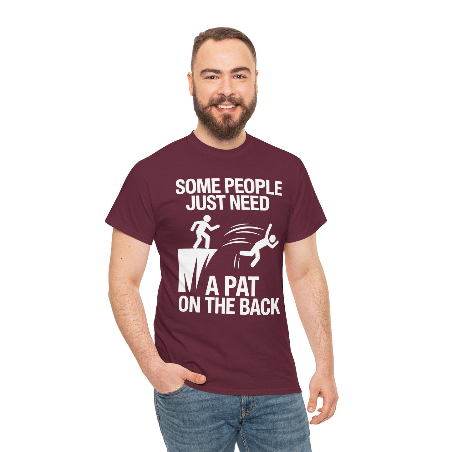 Funny Pat On The Back Adult Sarcastic Design T-Shirt