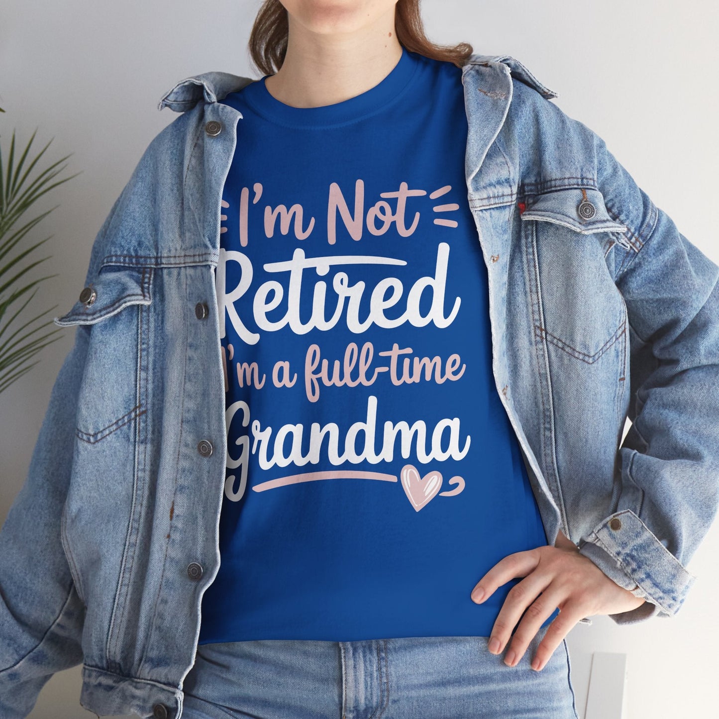 Fancy Grandma Mothers Day Birthday Christmas Gifts I'm Not Retired I'm A Full-Time Grandma Women's T-Shirt