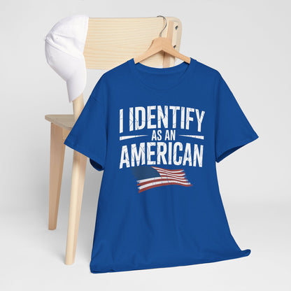I Identify as an American No Identity Politics USA T-Shirt