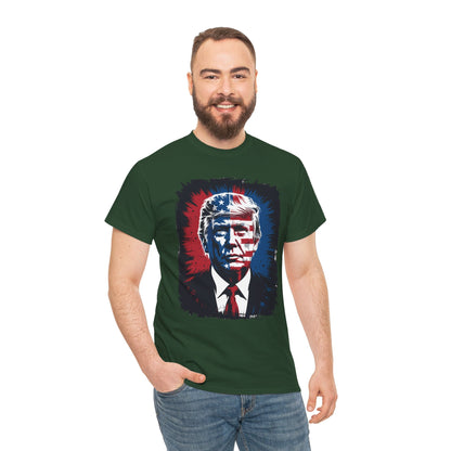 President Trump Portrait 4th July T-Shirt