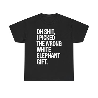 Oh Shit Funny White Elephant Gifts for Adults Under 15 20 T-Shirt