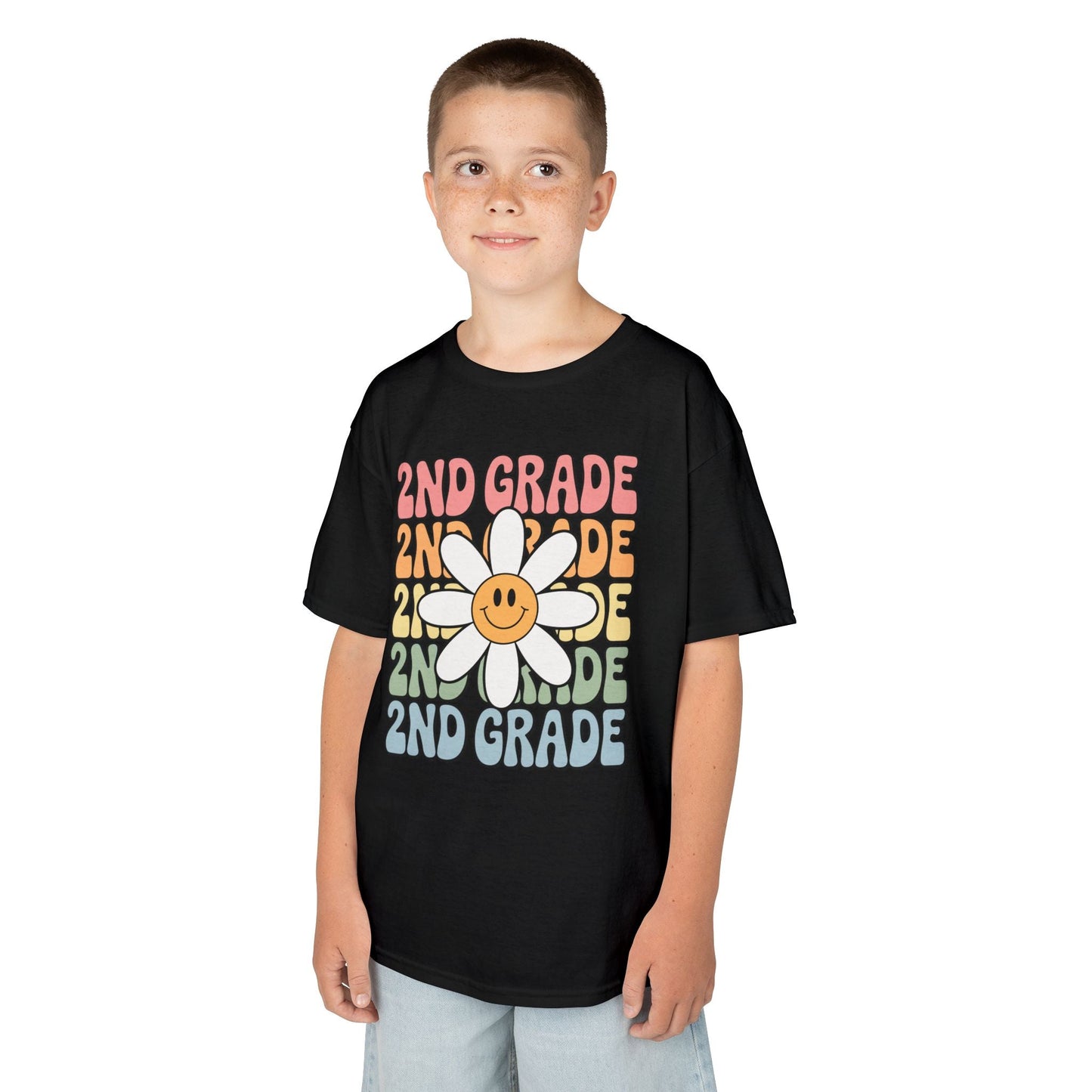 Groovy 2nd Grade Back To School First Day of Second Grade T-Shirt