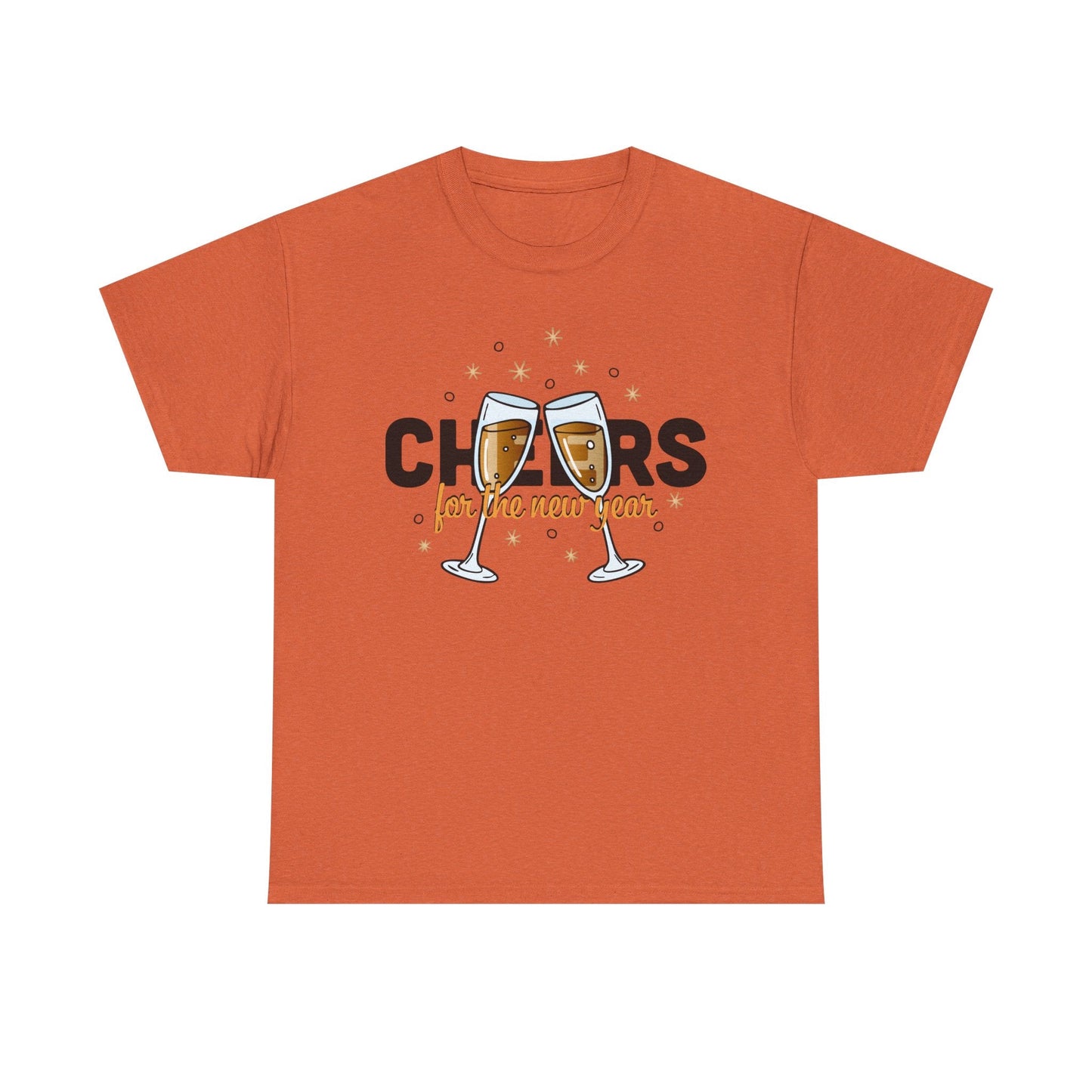 Happy New Year Cheers T-Shirt Festive New Year’s Eve Party Tee for Men and Women