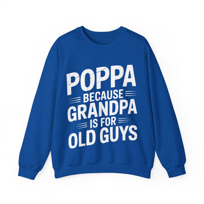 Poppa Grandpa From Grandkids Father's Day Poppa Sweatshirt