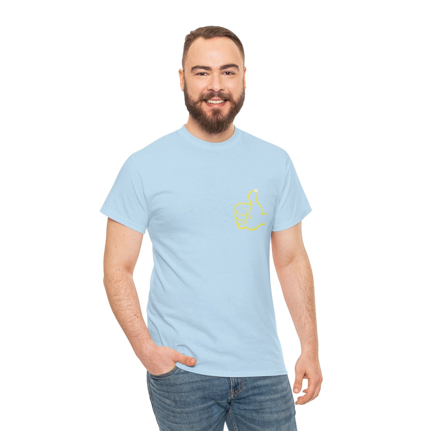 Funny Thumbs Up Emoji Graphic T-Shirt Positive Vibes