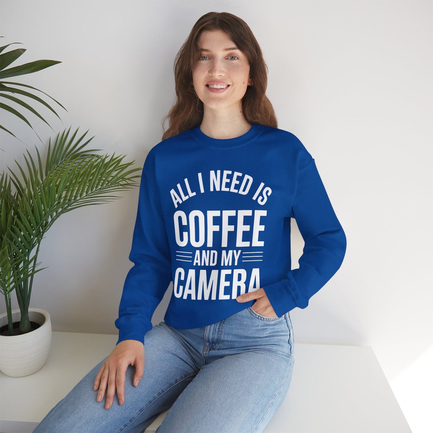 All I Need Is Coffee And My Camera Photography Gift Sweatshirt