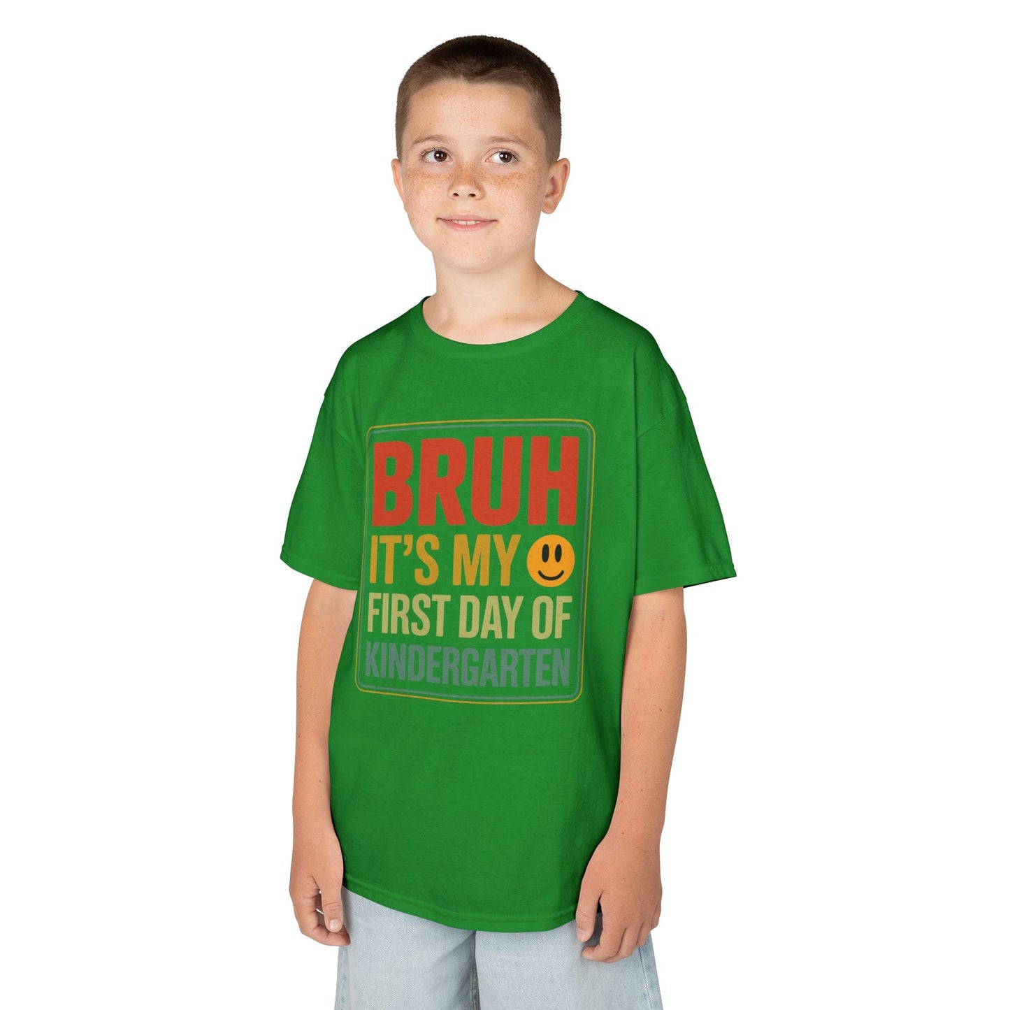 Bruh Its My First Day Of Kindergarten Back To School Kids T-Shirt