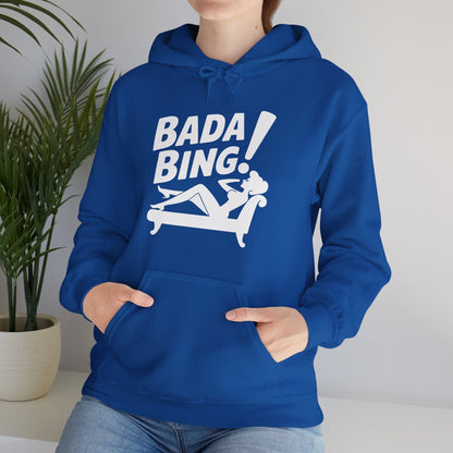 Funny Vintage Bada Sarcastic Bing Retro Sexy Girl Bada Bam Hoodie