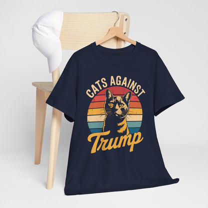 Cats Against Trump Funny Anti Trump Election Funny Cat T-Shirt