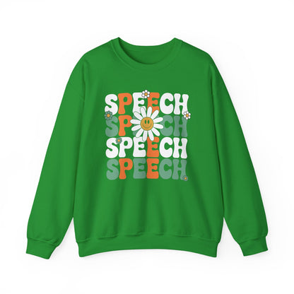 Speech Therapy Retro Speech Language Pathologist Therapist Sweatshirt